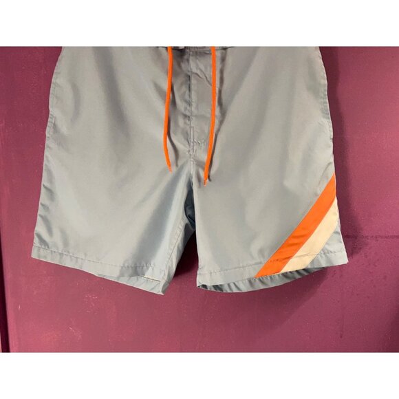 Gap Men’s Swim Trunks Size M Blue Board Shorts Orange Drawstring Quick Dry Logo - Picture 4 of 12